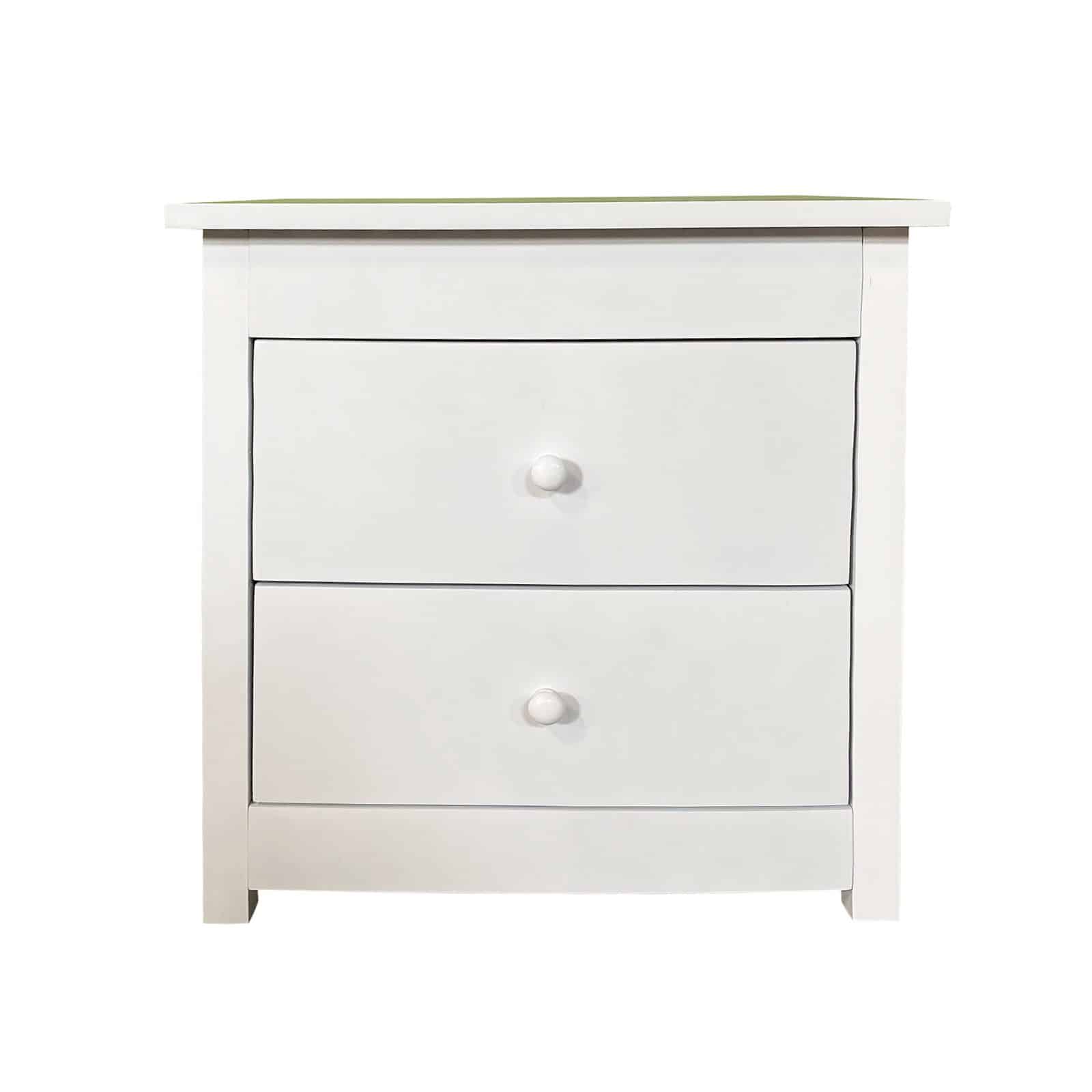 Milano Decor Bedside Table Byron Bay White Storage Cabinet Bedroom - One Pack - White