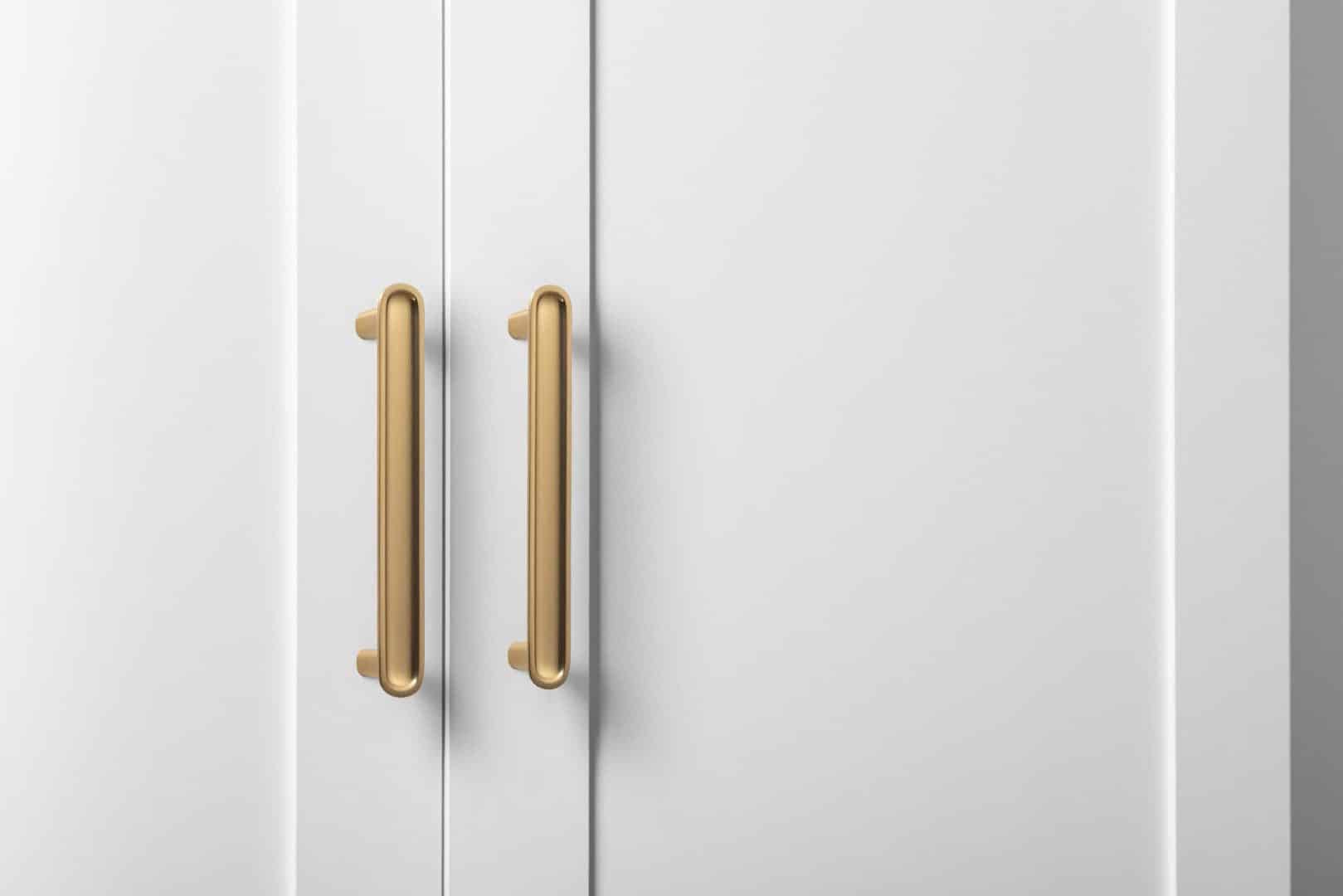 STOCKHOLM UNIVERSAL STORAGE CUPBOARD - HAMPTONS - DECO GOLD HANDLE - Image 3