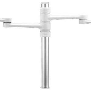 Atdec Dual display monitor arm AFS-AT-DC WHITE 1 x AF-AT-B 525mm long pole with 422mm articulated arm + 1 x AF-AA-B Accessory monitor arm for AF-AT