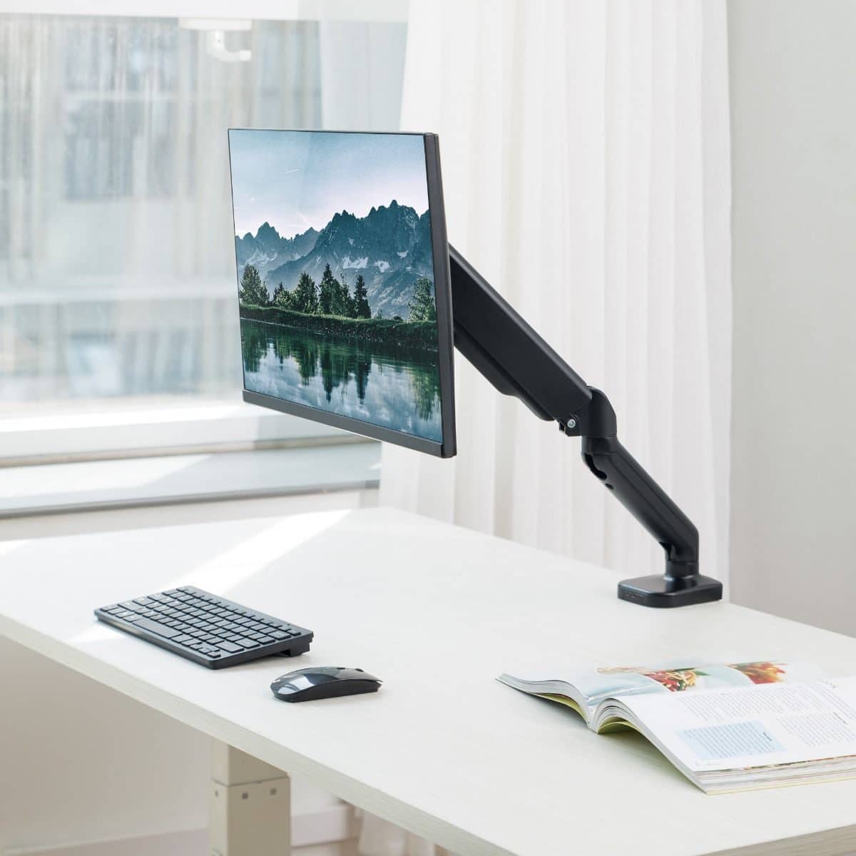 activiva ErgoLife Single Monitor Screen Steel Gas Spring Monitor Arm - Image 6