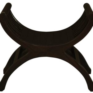 Maeve Solid Mahogany Single Seater Stool (Chocolate)