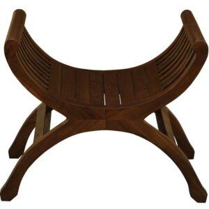 Maeve Solid Mahogany Single Seater Stool (Mahogany)