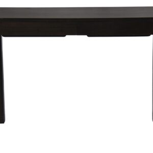 Amsterdam Solid Mahogany Timber 2 Drawer Desk (Chocolate)