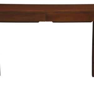 Amsterdam Solid Mahogany Timber 2 Drawer Desk (Mahogany)