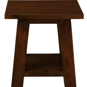 Tokyo Solid Mahogany Timber Lamp Table (Mahogany)