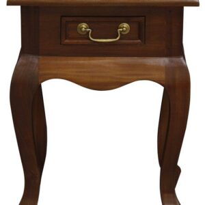 Queen Anne 1 Drawer Lamp Table (Mahogany)