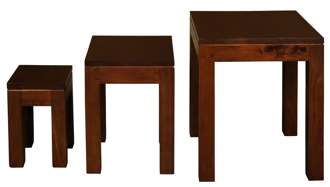 Amsterdam Nest of Table Set of 3 (Mahogany) - Image 3