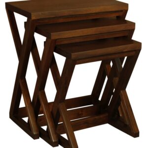 Manhattan Nest of Tables - Set of 3 (Mahogany)