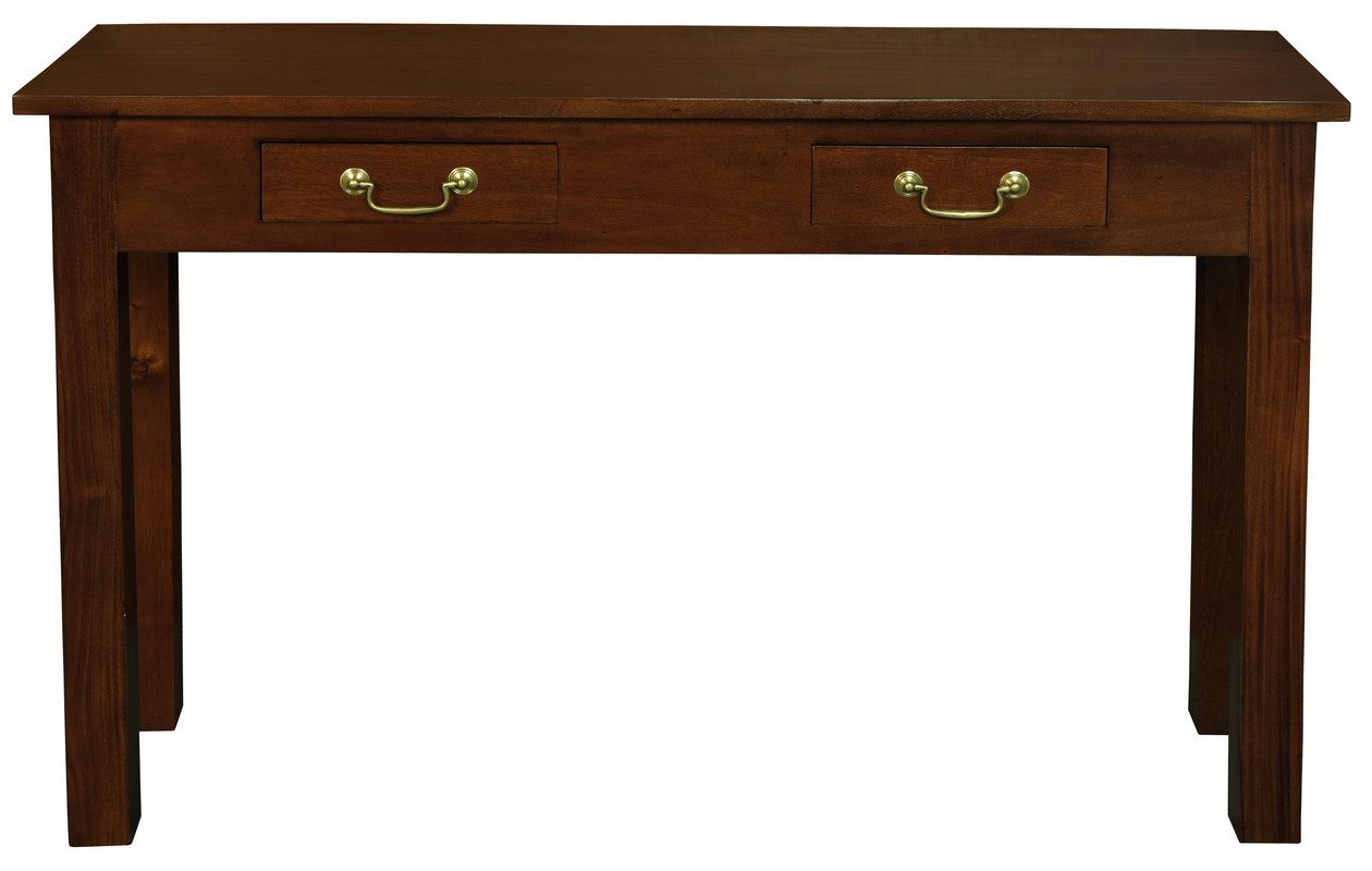 Straight Leg Sofa/Hall Table (Mahogany) - 2 drawer