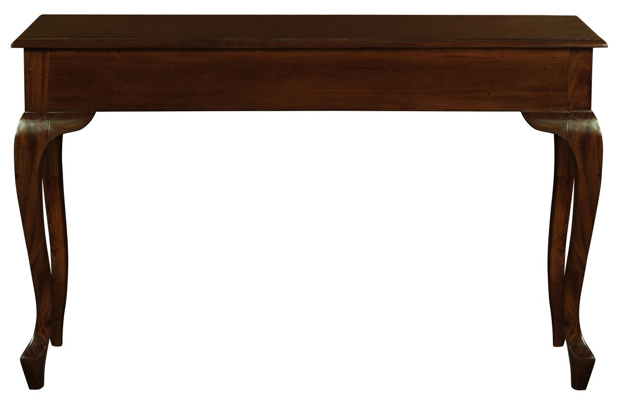 Queen Ann 2 Drawer Sofa Table (Mahogany) - Image 4