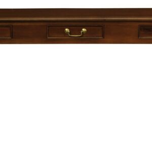 Queen Anne 3 Drawer Sofa Table - Mahogany