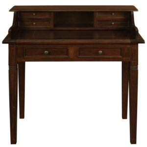 Winston 6 Drawer Solid Timber Writing Desk (Mahogany)