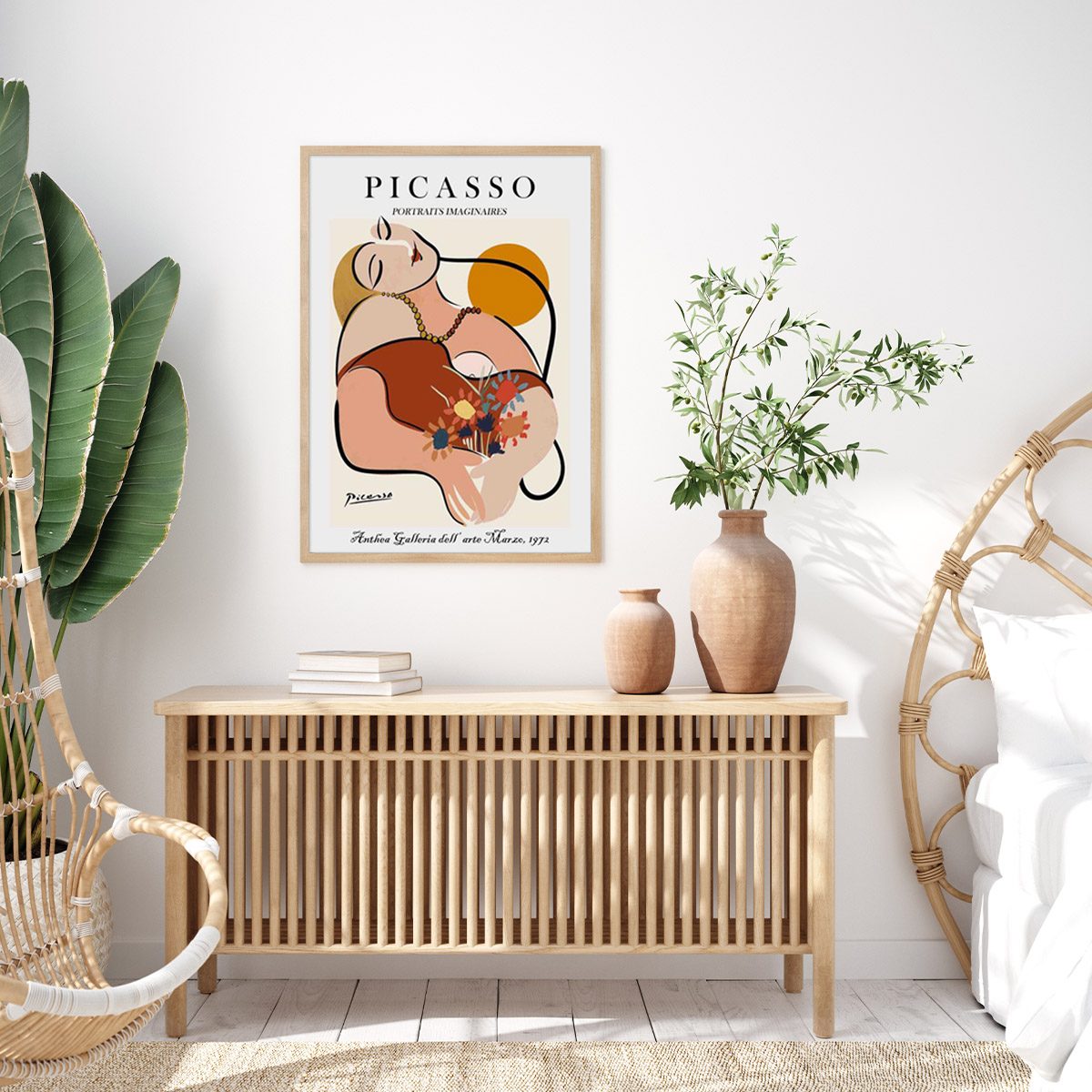 Wall Art 50cmx70cm Le Reve by Pablo Picasso Wood Frame Canvas - Image 3