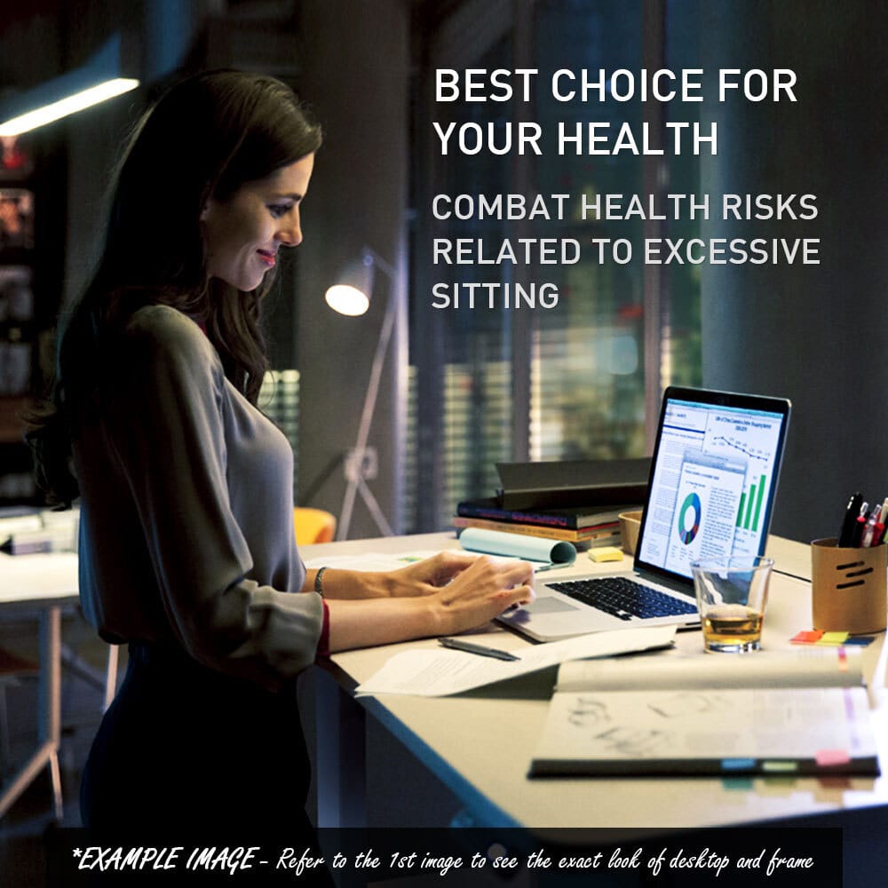 Fortia Sit To Stand Up Standing Desk, 150x70cm, 62-128cm Electric Height Adjustable, Dual Motor, 120kg Load, White/White Frame - Image 4