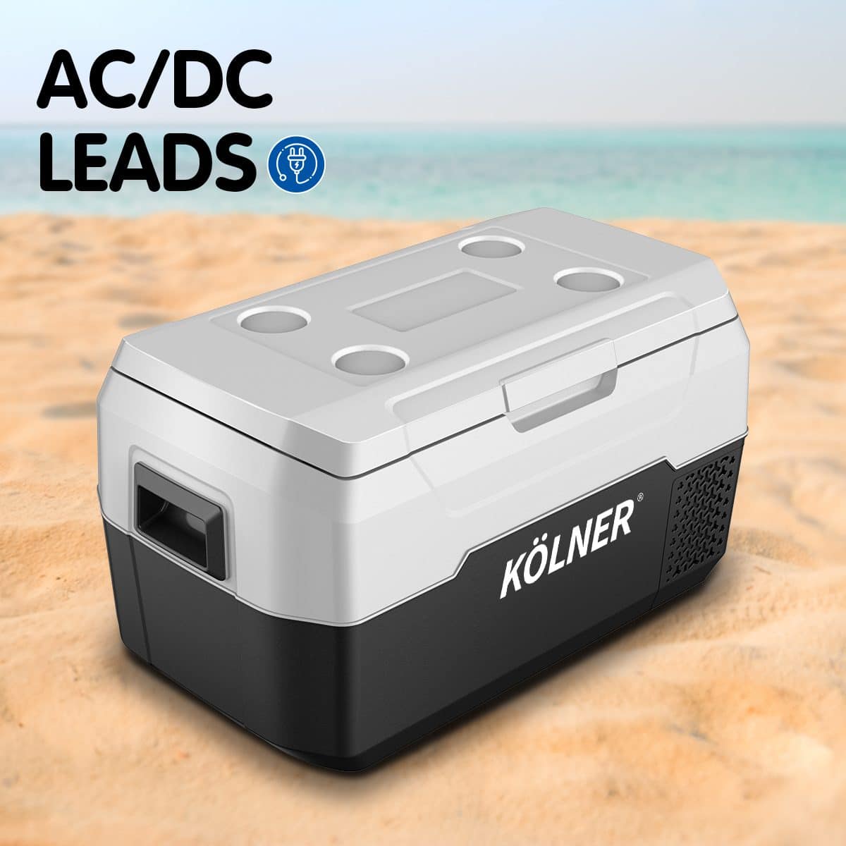 Kolner 20l Portable Fridge Freezer Cooler 12/24/240v Camping Refrigerator Black - Image 12