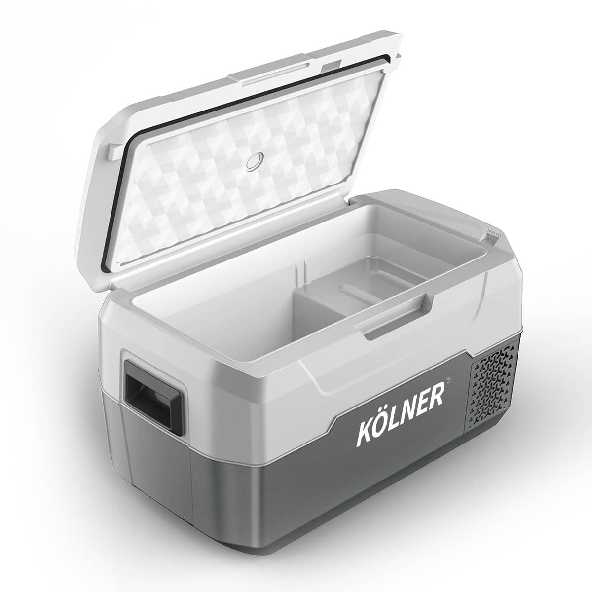 Kolner 20l Fridge Freezer Cooler 12/24/240v Camping Portable Kolner Esky Refrigerator - Grey - Image 3