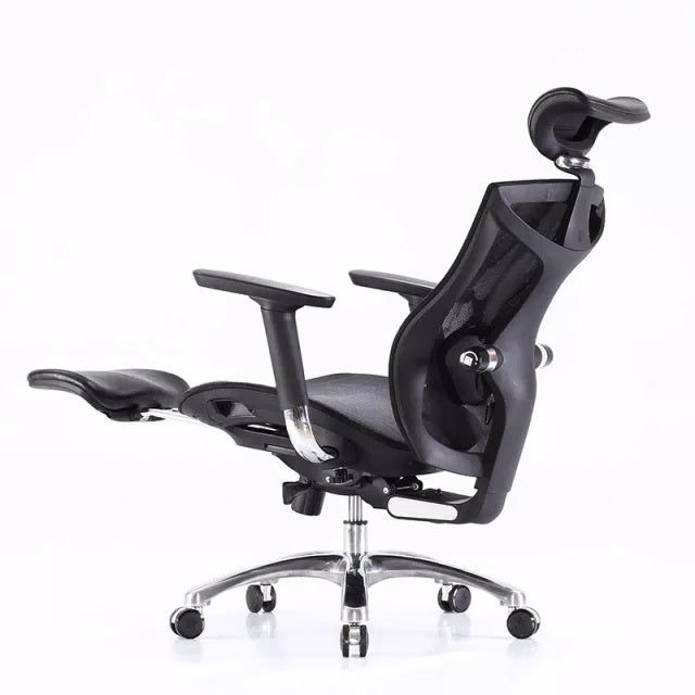 Sihoo Ergonomic Office Chair V1 4D Adjustable High-Back Breathable With Footrest And Lumbar Support Black - Image 9