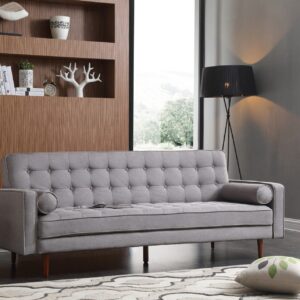 Sofa Bed 3 Seater Button Tufted Lounge Set for Living Room Couch in…