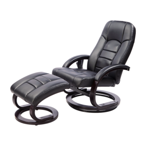 PU Leather Massage Chair Recliner Ottoman Lounge Remote