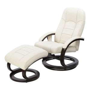 PU Leather Deluxe Massage Chair Recliner Ottoman Lounge Remote