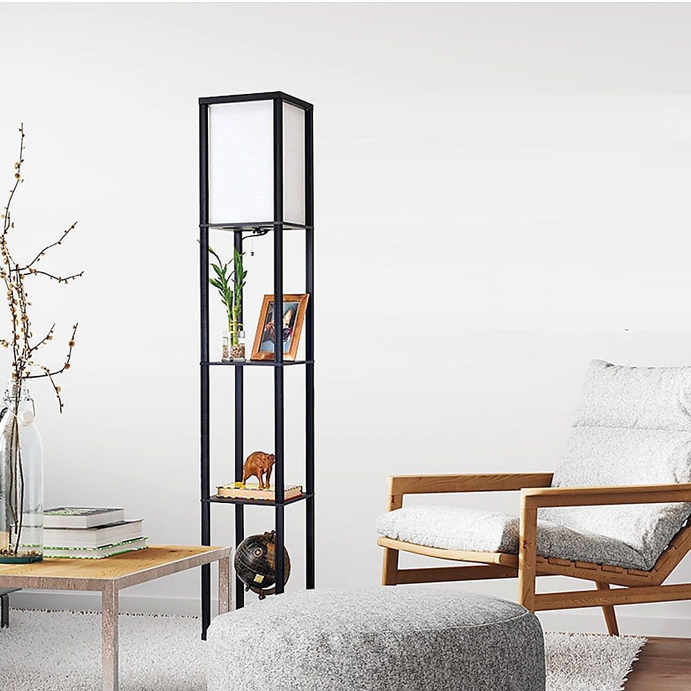 Shelf Floor Lamp - Shade Diffused Light Source with Open-Box Shelves - Image 6