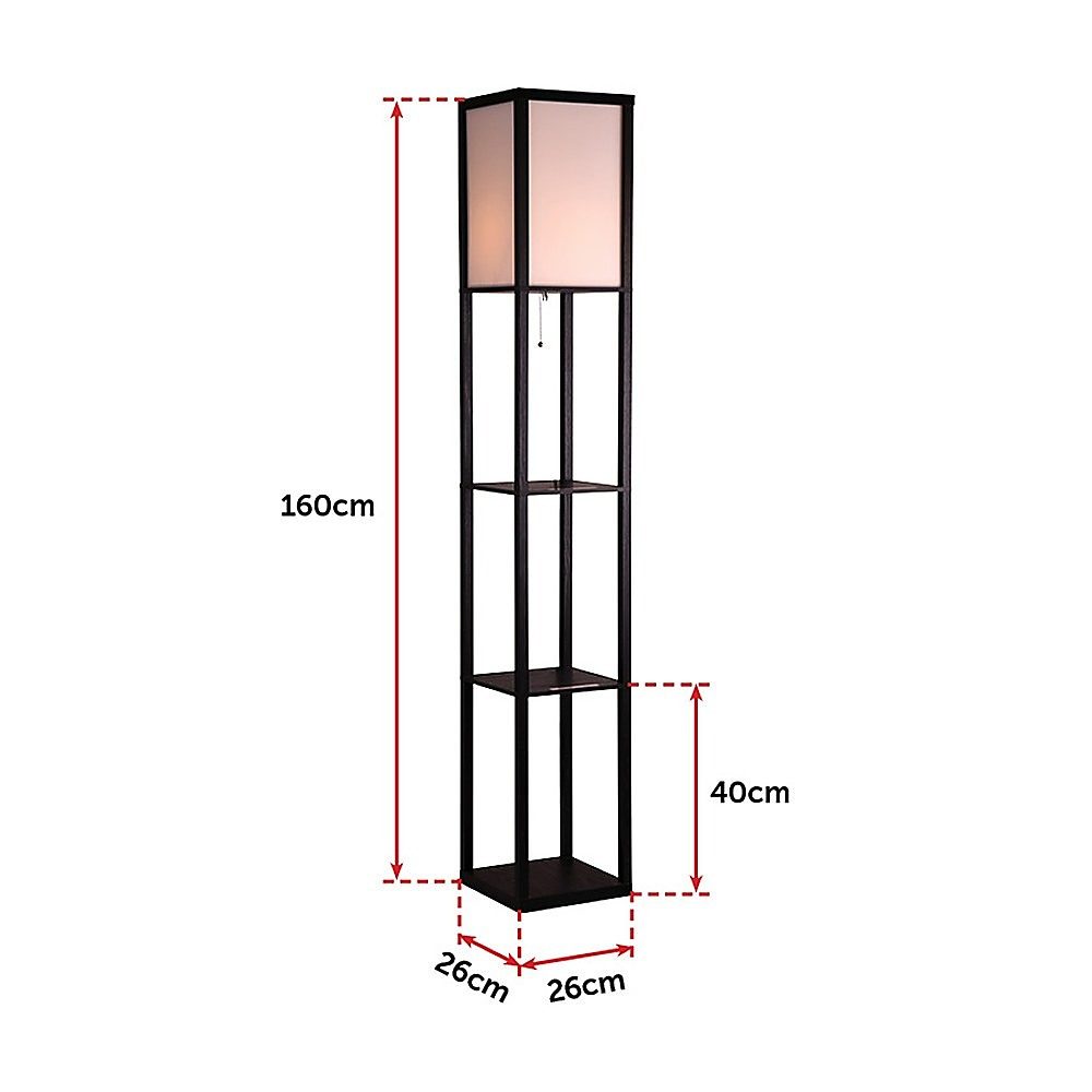 Shelf Floor Lamp - Shade Diffused Light Source with Open-Box Shelves - Image 8