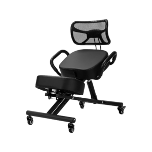 Ergonomic Kneeling Posture Chair with Backrest Adjustable Height and Casters