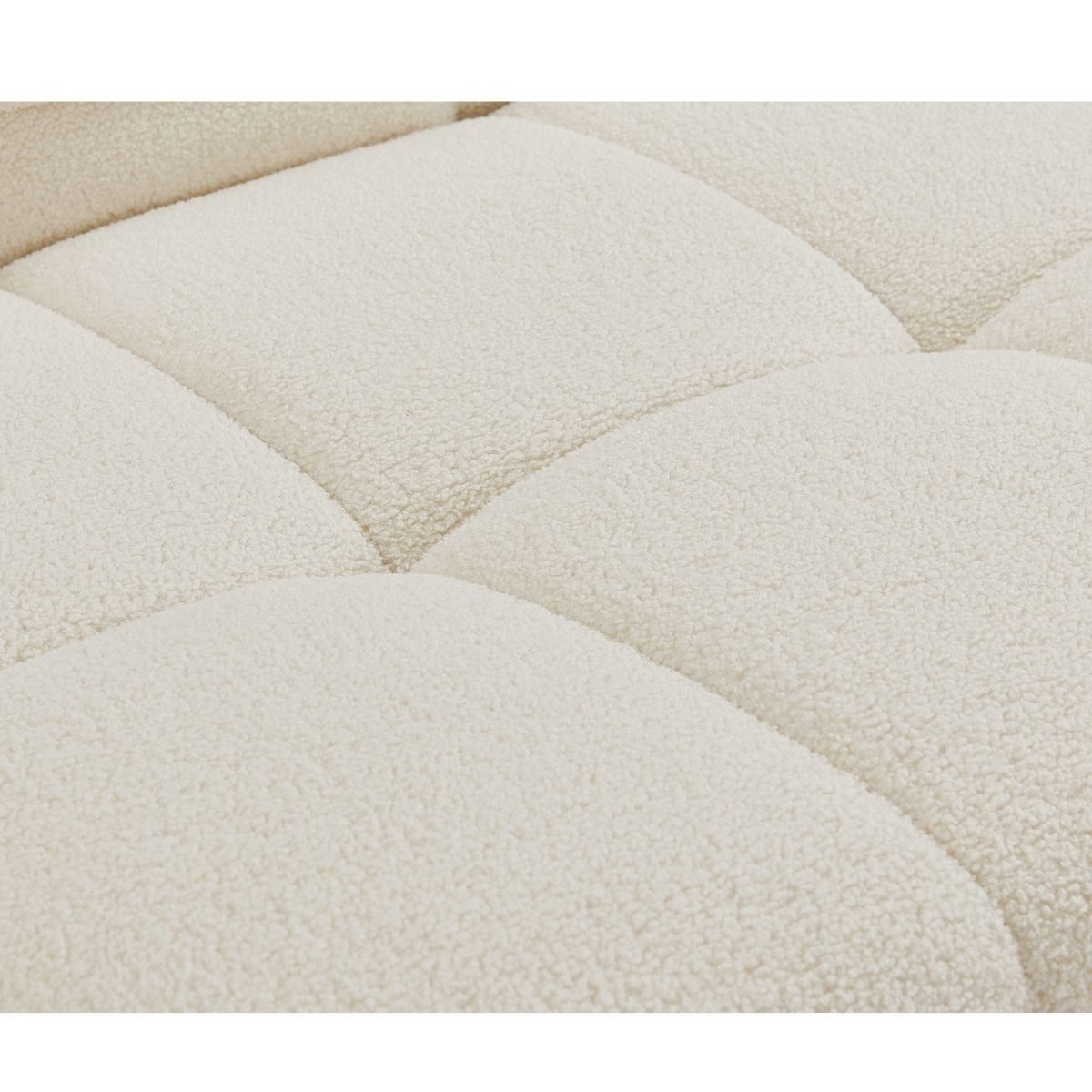 Travis White Boucle Fabric Armchair - Image 10