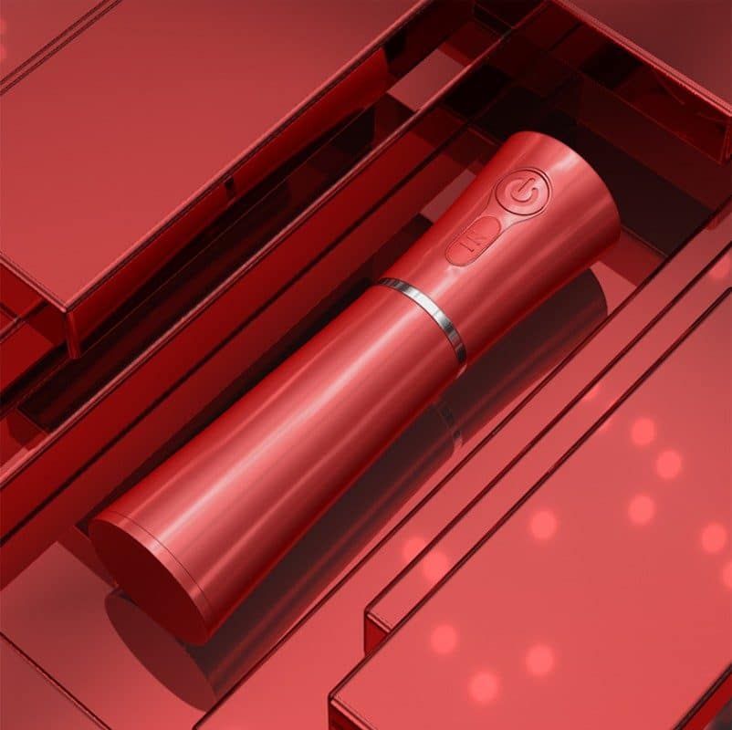 Red 2 in 1 Cool Mist Humidifier and Facial Moisturizer - USB Rechargeable Portable Nano Sprayer