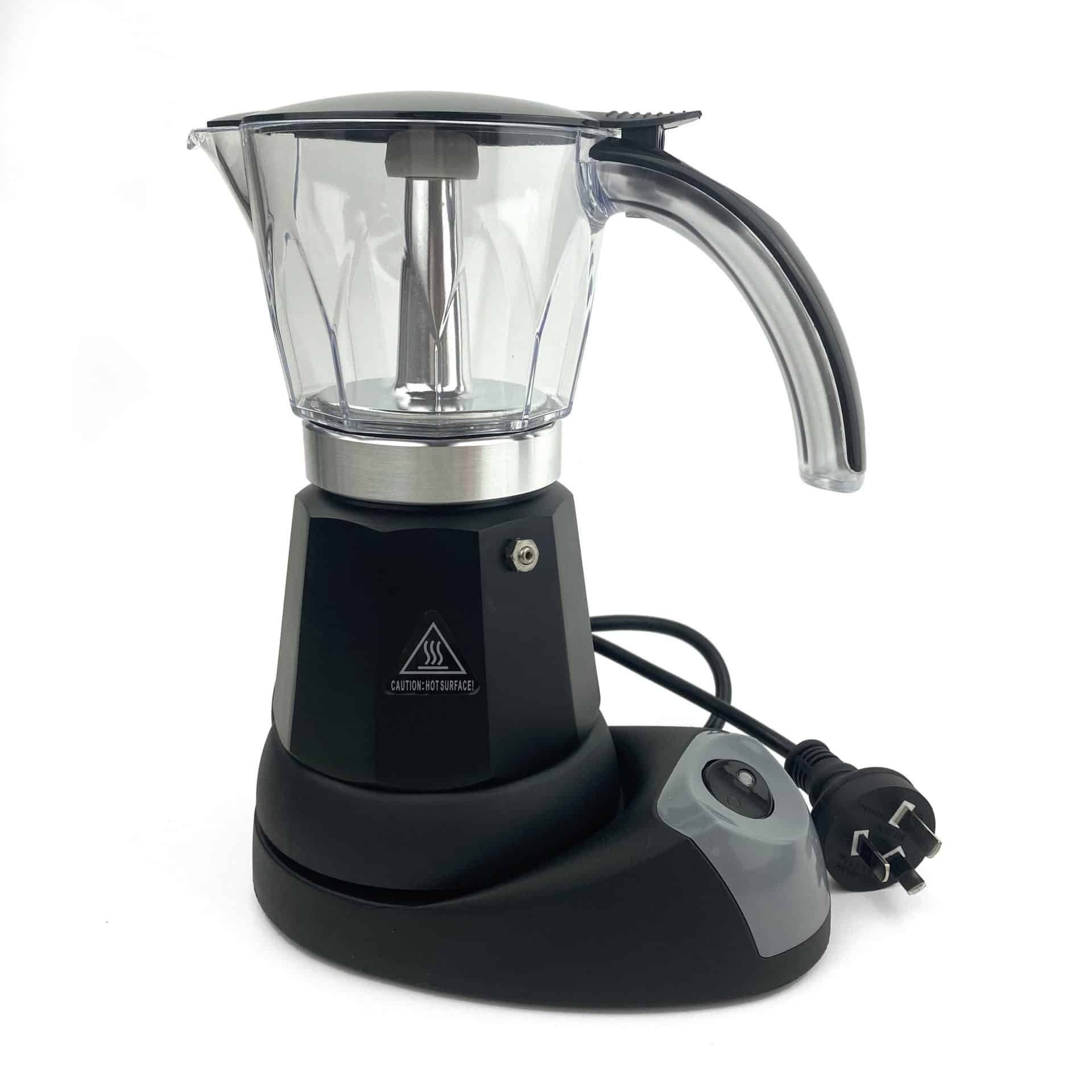 Black Electric Moka Coffee Maker Espresso Machine Italian Classic 6 Cups Auto Power - Image 9