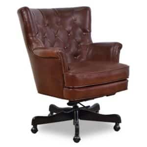 Whitehall Wingback Chair Brown Leather