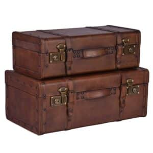 Lancaster Nesting Trunks Leather