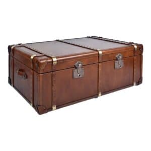 Lancaster Trunk Table Vintage Leather