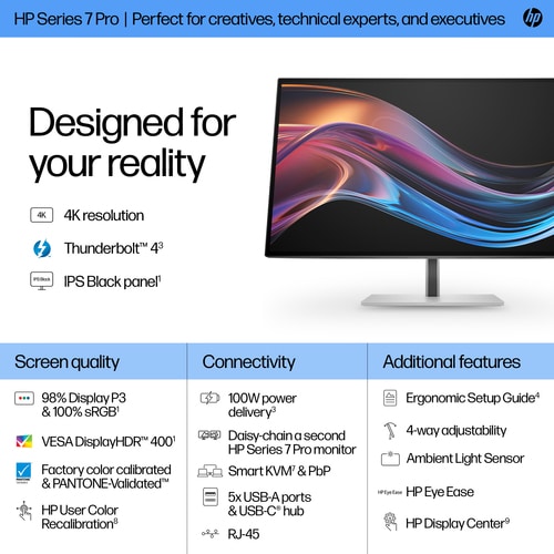 HP Series 7 Pro 727pk 27 " 4k Thunderbolt 4 Monitor (view 4)