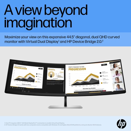 HP E45c G5 45" Dqhd USB-C Curve Monitor 400n 5120x1440 3ms HDMI DP Pd-100W Nic Hadj Spk 3y - Image 31