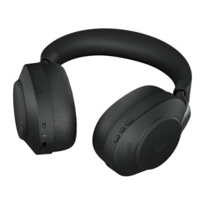 Jabra Wireless Evolve2 85 UC Stereo Bluetooth Anc Headset W/ Charging Stand + Link 390a BT