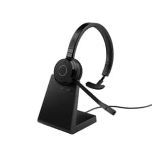 Jabra Wireless Evolve 65 Te UC Mono Bluetooth Headset W/Charge Stand…