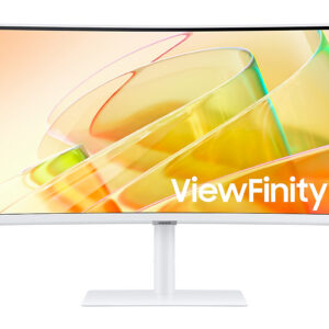 Samsung 34" Curve (21:9) Uwqhd VA Monitor, T/Bolt4, DP, HDMI, USB, Lan, Vesa, White, 3yr