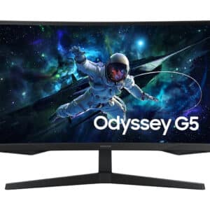 Samsung 27" Curve (16:9) QHD Odyssey G55c Gaming Monitor, 165hz, DP, HDMI, Hdr10, Vesa,3yr